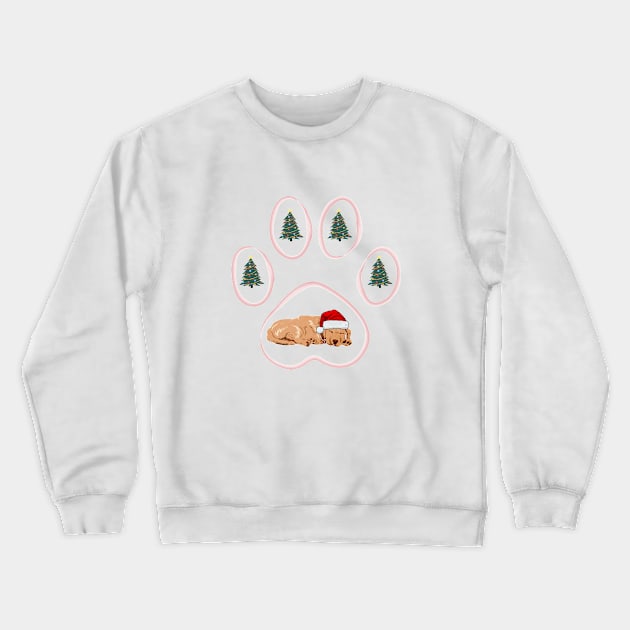 Westie Christmas Tree Dog Crewneck Sweatshirt by GraphicsLand